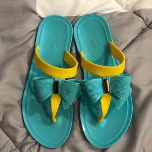 Jelly Sandals with Bow